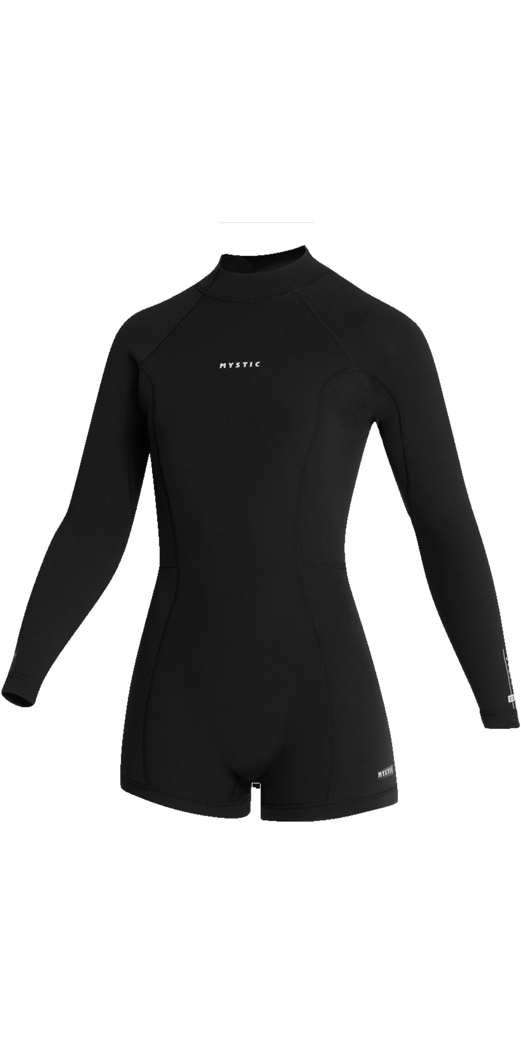 タスミヒミツ Mystic Womens Lunar 2mm Long Sleeve Back Zip Shorty Wetsuit 35000